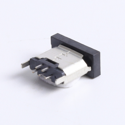 USB连接器Micro USB 立插 卷边 H5.5 铜